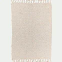 alinea Tapis En Laine|Tapis Uni*Tapis à pompons en laine 120x170cm - Beige