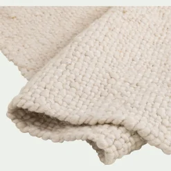 alinea Tapis En Laine|Tapis Uni*Tapis à pompons en laine 120x170cm - Beige