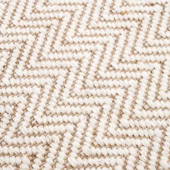 alinea Tapis En Laine|Tapis En Jute*Tapis de couloir et laine et jute - 60x200cm Blanc