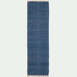 alinea Tapis En Laine|Tapis En Jute*Tapis de couloir et laine et jute - figuerolles 60x200cm Bleu