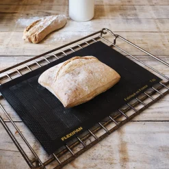 alinea Tapis De Cuisson|Moule À Gâteau*Tapis de cuisson boulangère en fibre de verre et silicone 29,5x42cm - Noir