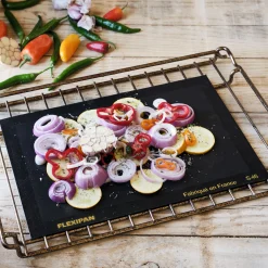 alinea Tapis De Cuisson|Moule À Gâteau*Tapis de cuisson multi-usages en fibre de verre et silicone 29,5x42cm - Noir