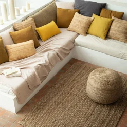alinea Tapis En Jute|Tapis Uni*Tapis d'intérieur en jute - 170x230cm Naturel