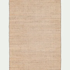 alinea Tapis En Jute|Tapis Uni*Tapis en jute et coton 140x200cm - Naturel