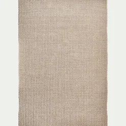alinea Tapis En Laine|Tapis De Salon*Tapis en laine et coton - 160x230cm Beige
