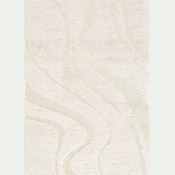 alinea Tapis De Salon*Tapis en tissu recyclé à motif 160x230cm - Beige