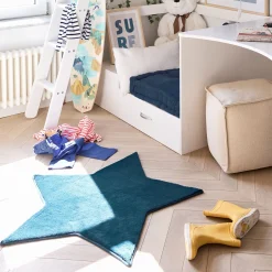 alinea Matelas Enfant|Tapis Chambre Enfant*Tapis forme étoile bleu Bleu figuerolles