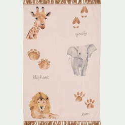 alinea Matelas Enfant|Tapis Chambre Enfant*Tapis imprimé animalier 120x180cm - Beige