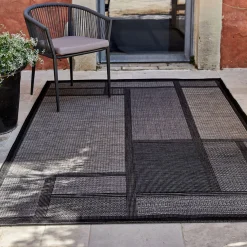 alinea Tapis Exterieur|Tapis D'Extérieur*Tapis intérieur et extérieur - gris foncé 160x230cm