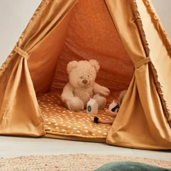 alinea Matelas Enfant|Tapis Chambre Enfant*Tapis pour tipi 100x100cm- nèfle Beige