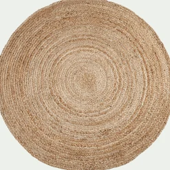 alinea Descente De Lit|Tapis En Jute*Tapis rond en jute - D90cm Naturel