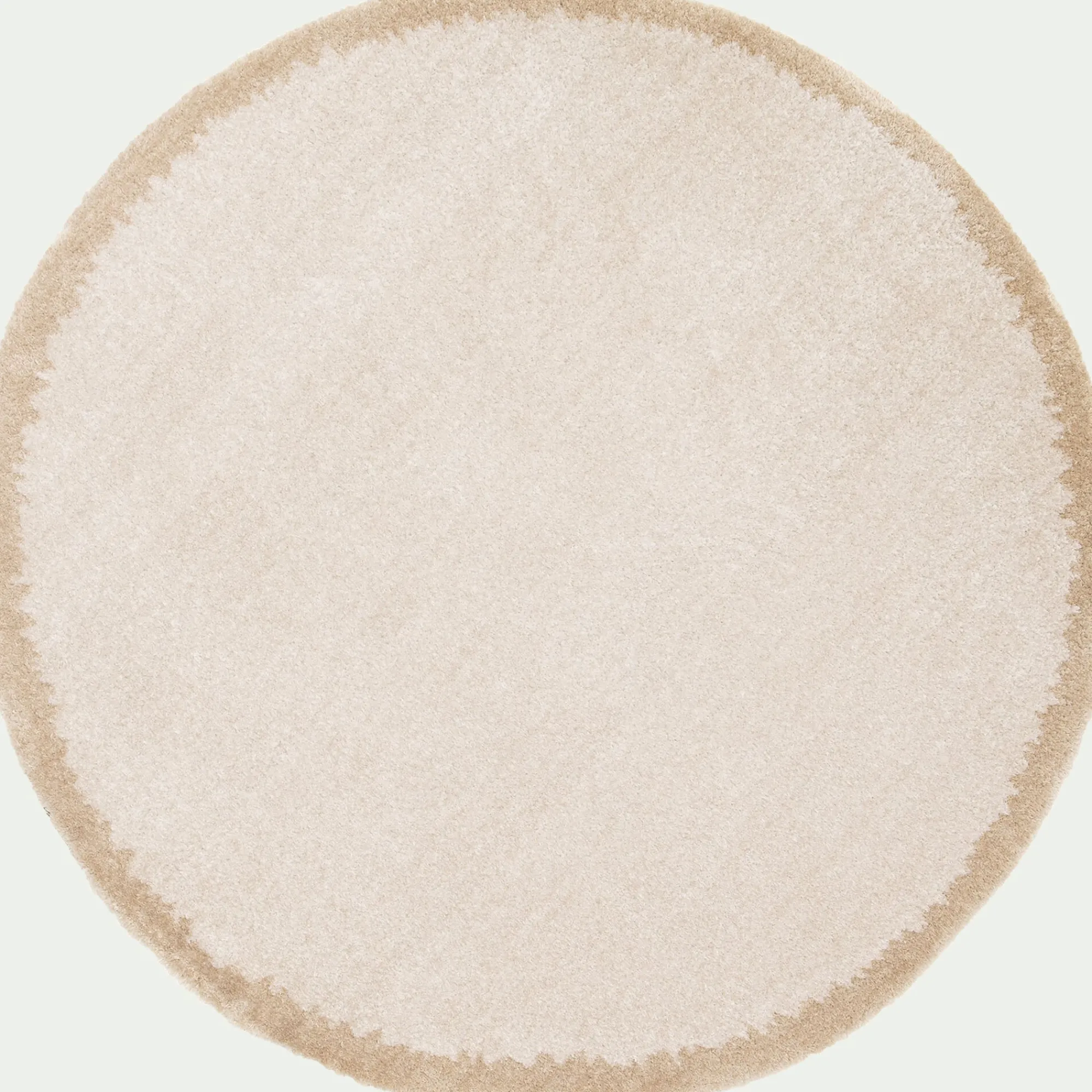 alinea Tapis De Salon*Tapis rond en polyester recyclé D160cm - Beige