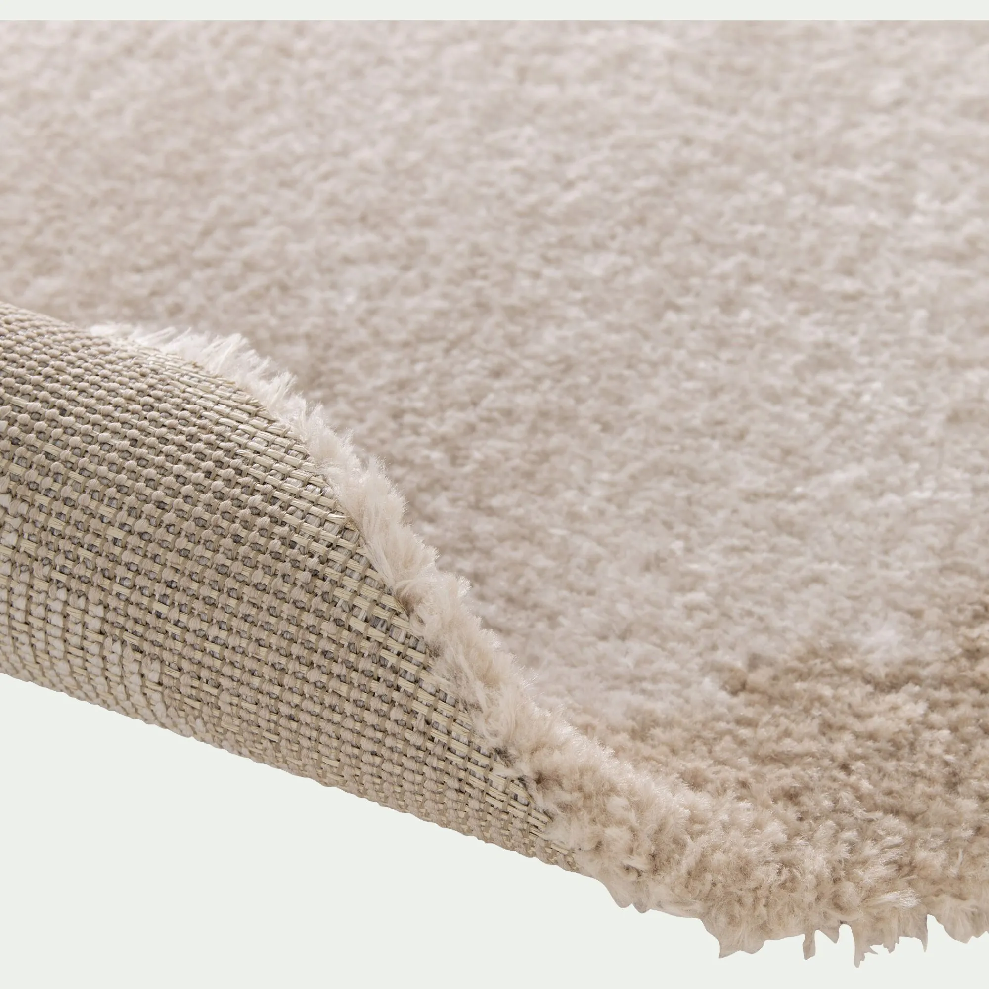 alinea Tapis De Salon*Tapis rond en polyester recyclé D160cm - Beige