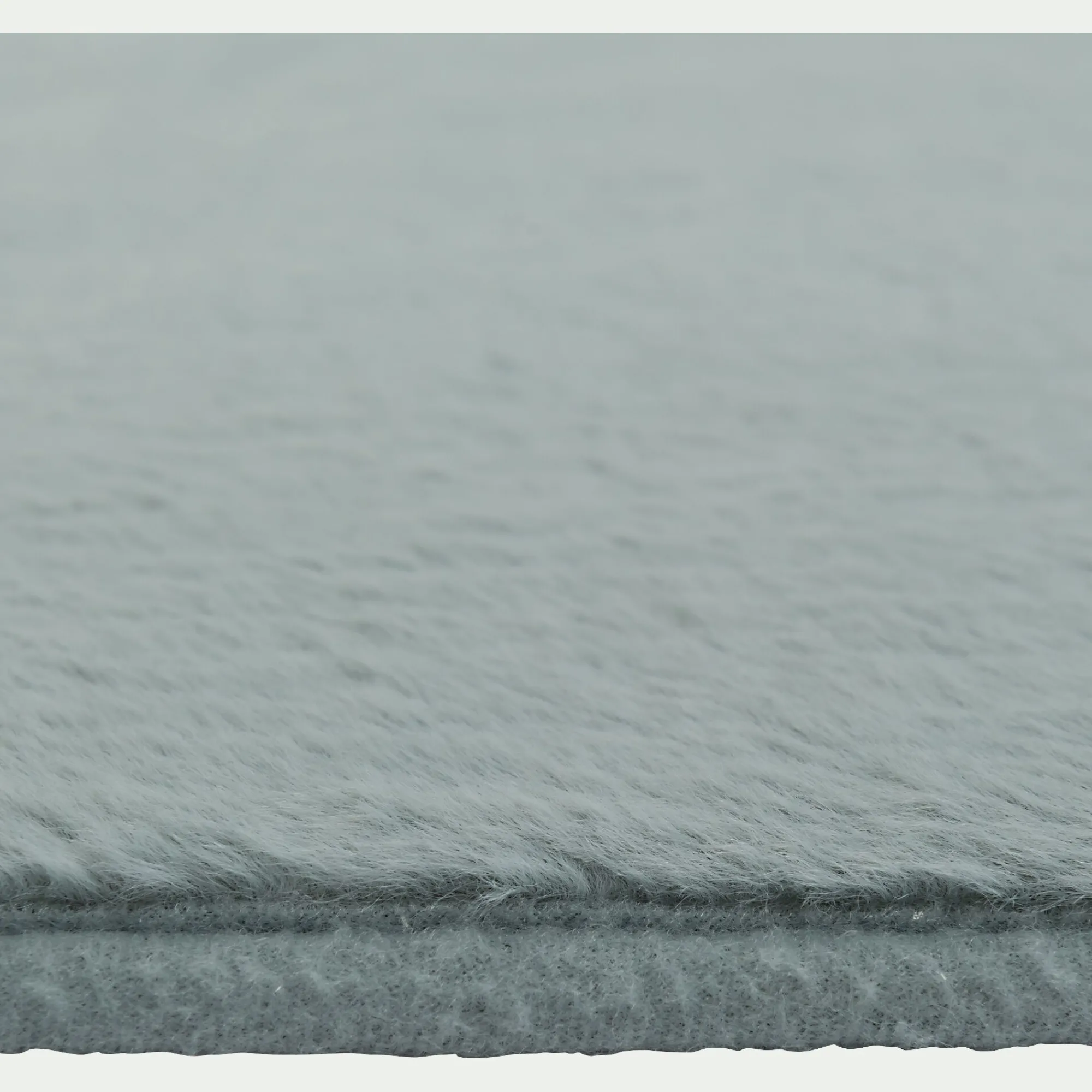 alinea Descente De Lit|Tapis Uni*Tapis rond imitation fourrure - calaluna D70cm Bleu