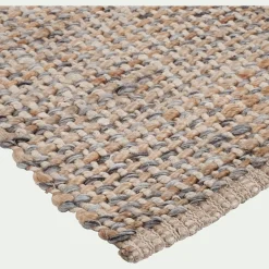 alinea Tapis En Jute|Tapis De Salon*Tapis tressé en jute - 120x170cm Naturel