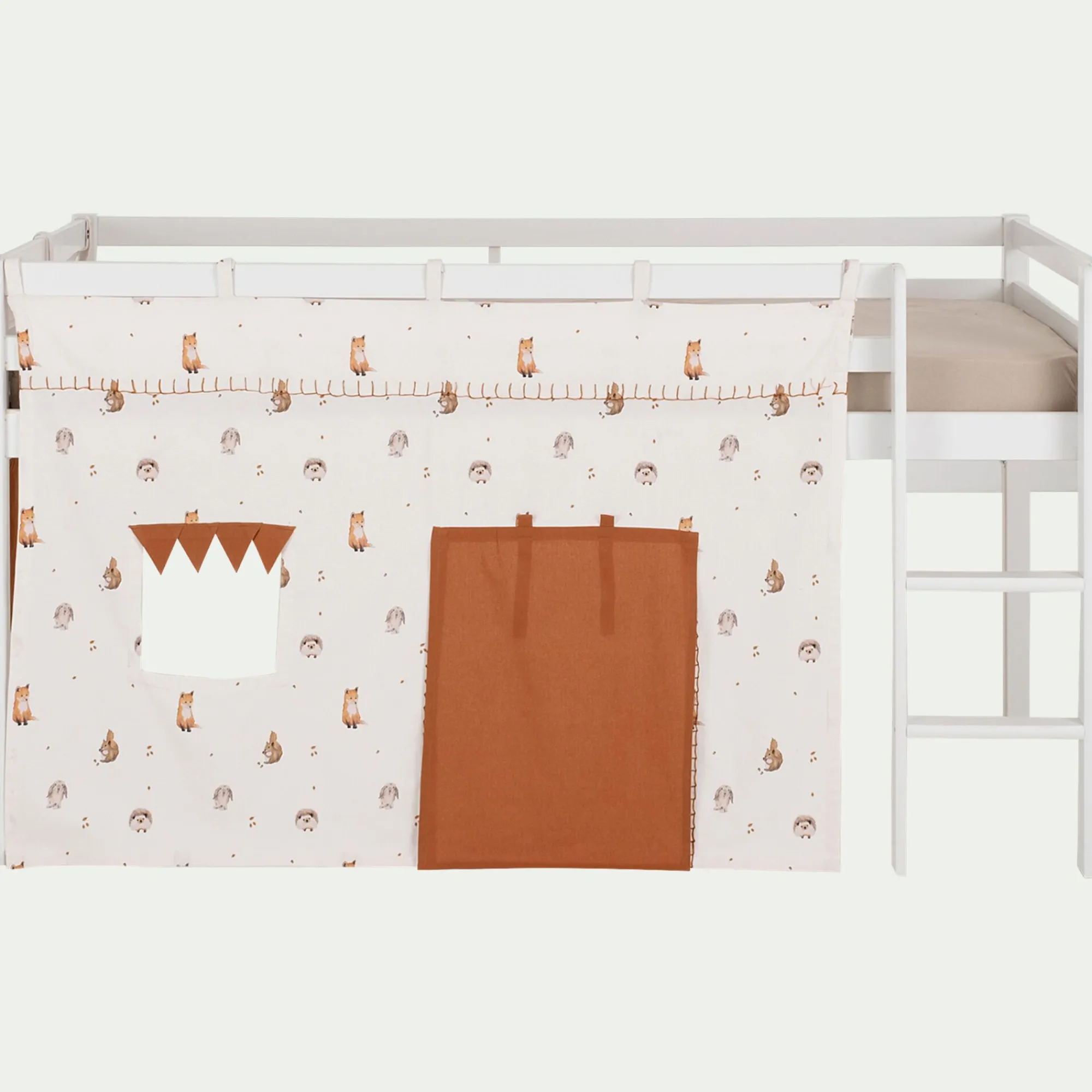 alinea Matelas Enfant|Tipi*Tente de lit en coton l152xh106cm - Blanc