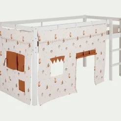 alinea Matelas Enfant|Tipi*Tente de lit en coton l152xh106cm - Blanc