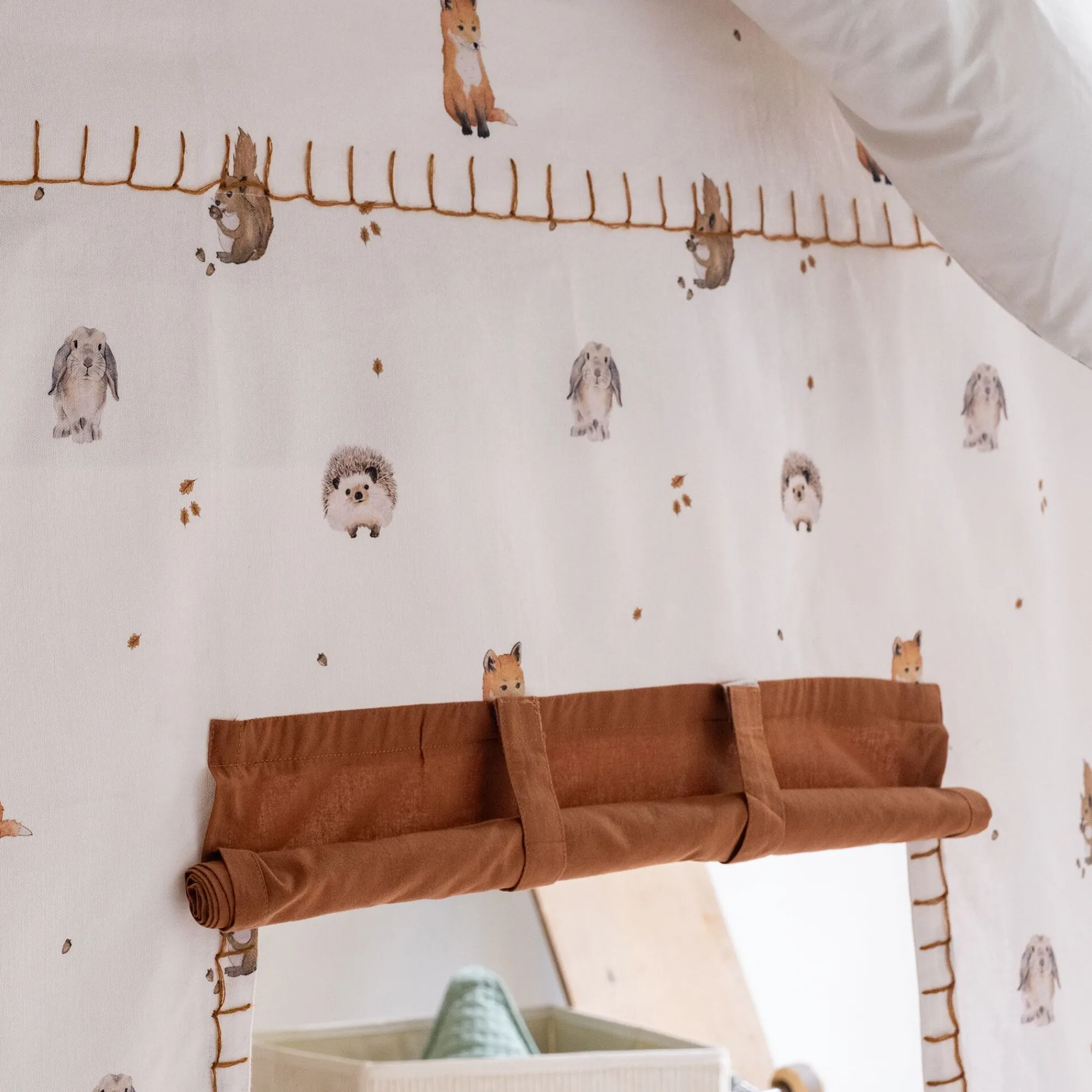 alinea Matelas Enfant|Tipi*Tente de lit en coton l152xh106cm - Blanc