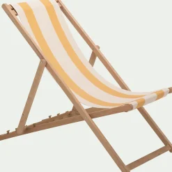 alinea Chilienne*Toile de chilienne rayée en tissu - Jaune