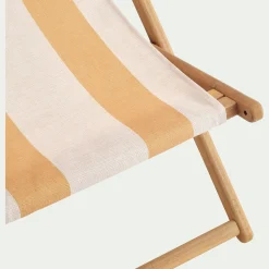alinea Chilienne*Toile de chilienne rayée en tissu - Jaune