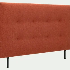 alinea Tête De Lit*Tête de lit capitonnée en tissu L182cm - terracotta Rouge