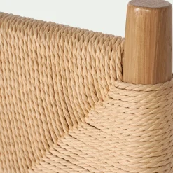alinea Tête De Lit*Tête de lit en chêne et corde L165cm - Bois clair
