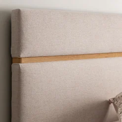 alinea Tête De Lit*Tête de lit en tissu et bois L162cm - ventoux Blanc