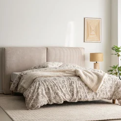alinea Tête De Lit*Tête de lit en velours côtelé 190cm - Beige