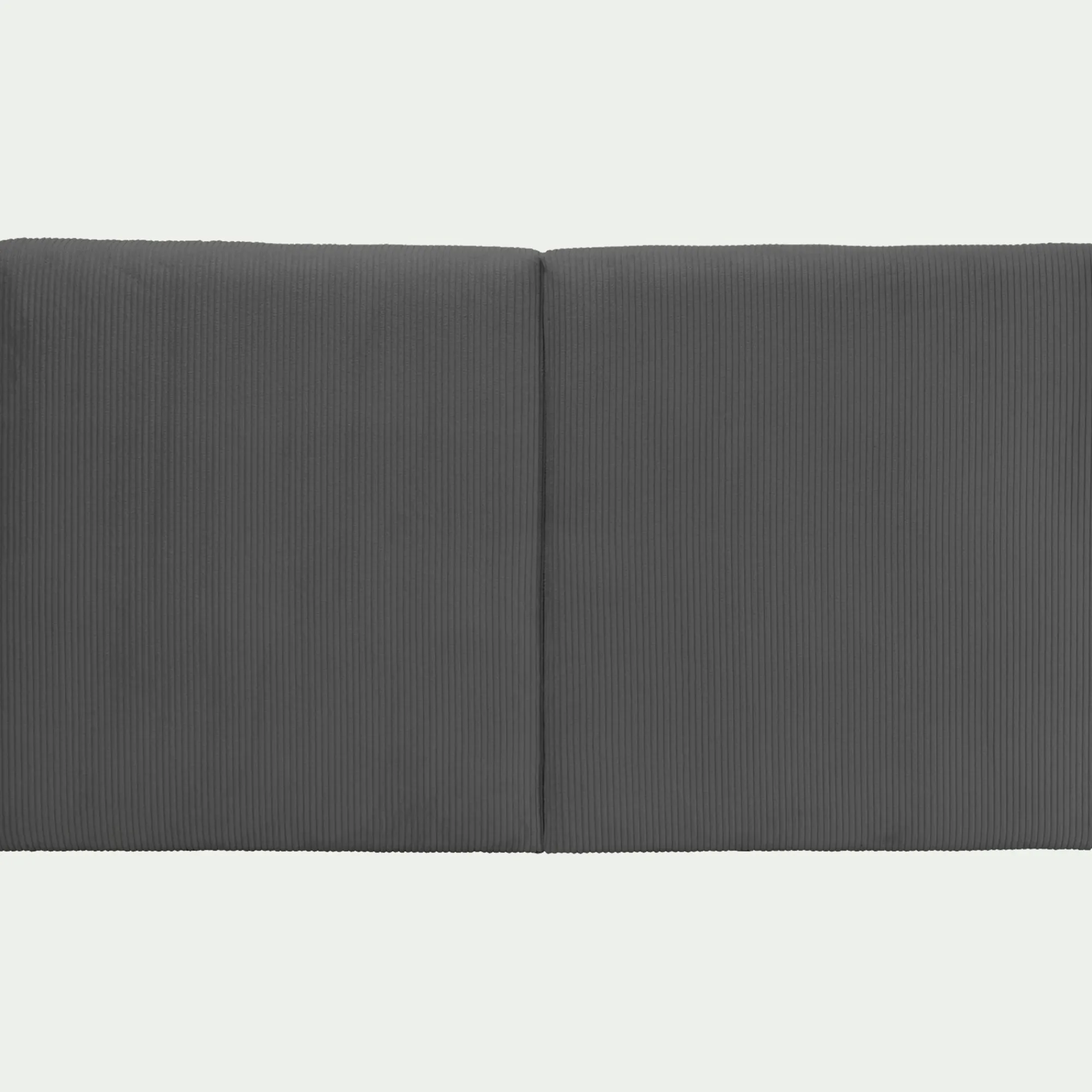 alinea Tête De Lit*Tête de lit en velours côtelé 190cm - anthracite Gris