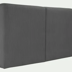 alinea Tête De Lit*Tête de lit en velours côtelé 190cm - anthracite Gris