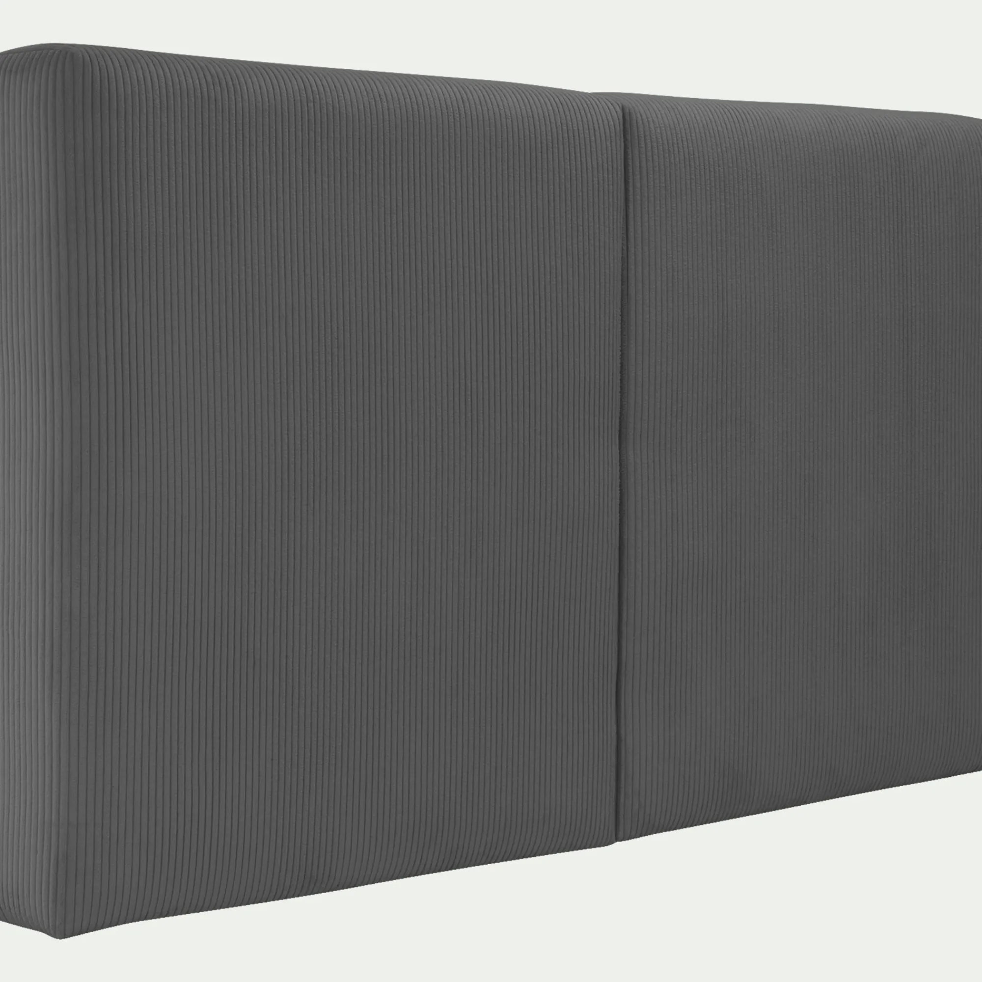 alinea Tête De Lit*Tête de lit en velours côtelé 190cm - anthracite Gris