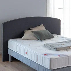 alinea Tête De Lit*Tête de lit galbée en tissu - anthracite L170cm Gris
