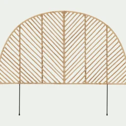 alinea Tête De Lit*Tête de lit ronde en rotin L150cm - Bois clair