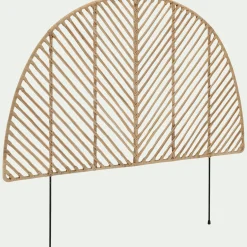 alinea Tête De Lit*Tête de lit ronde en rotin L150cm - Bois clair