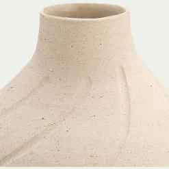 alinea Décoration À Poser|Vase*Vase boule en grès H14,5cm - Beige