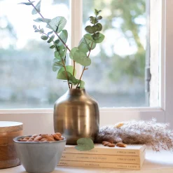 alinea Vase|Vase Et Branchage De Noël*Vase classique en fer H13cm - doré