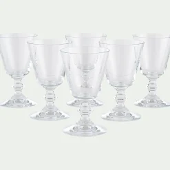 alinea Verre À Pied|Verre À Vin*Verre à pied en verre 19cl - Transparent