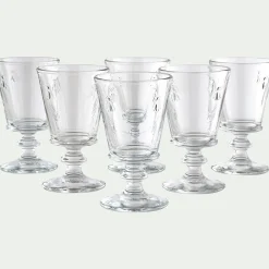 alinea Verre À Pied|Verre À Vin*Verre à vin en verre pressé 24cl - Transparent