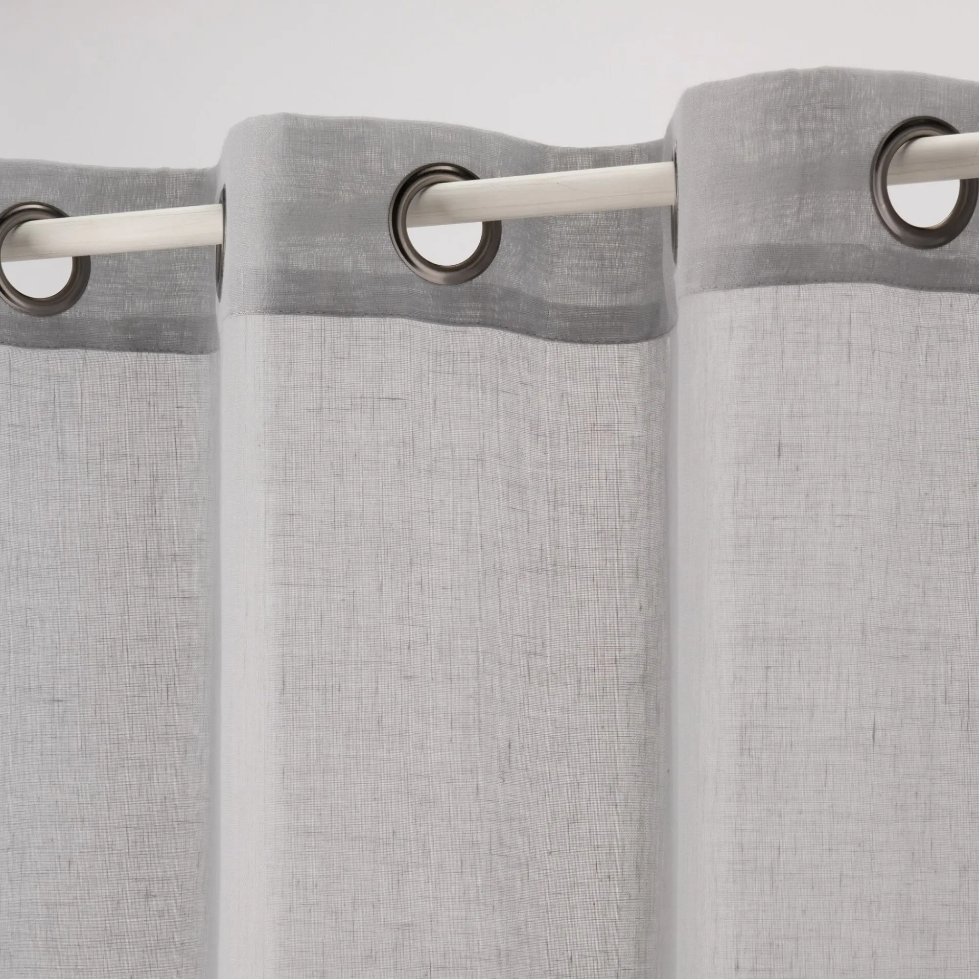 alinea Matelas Enfant|Bureau Enfant*Voilage à œillets en polyester 135x250cm - borie Gris