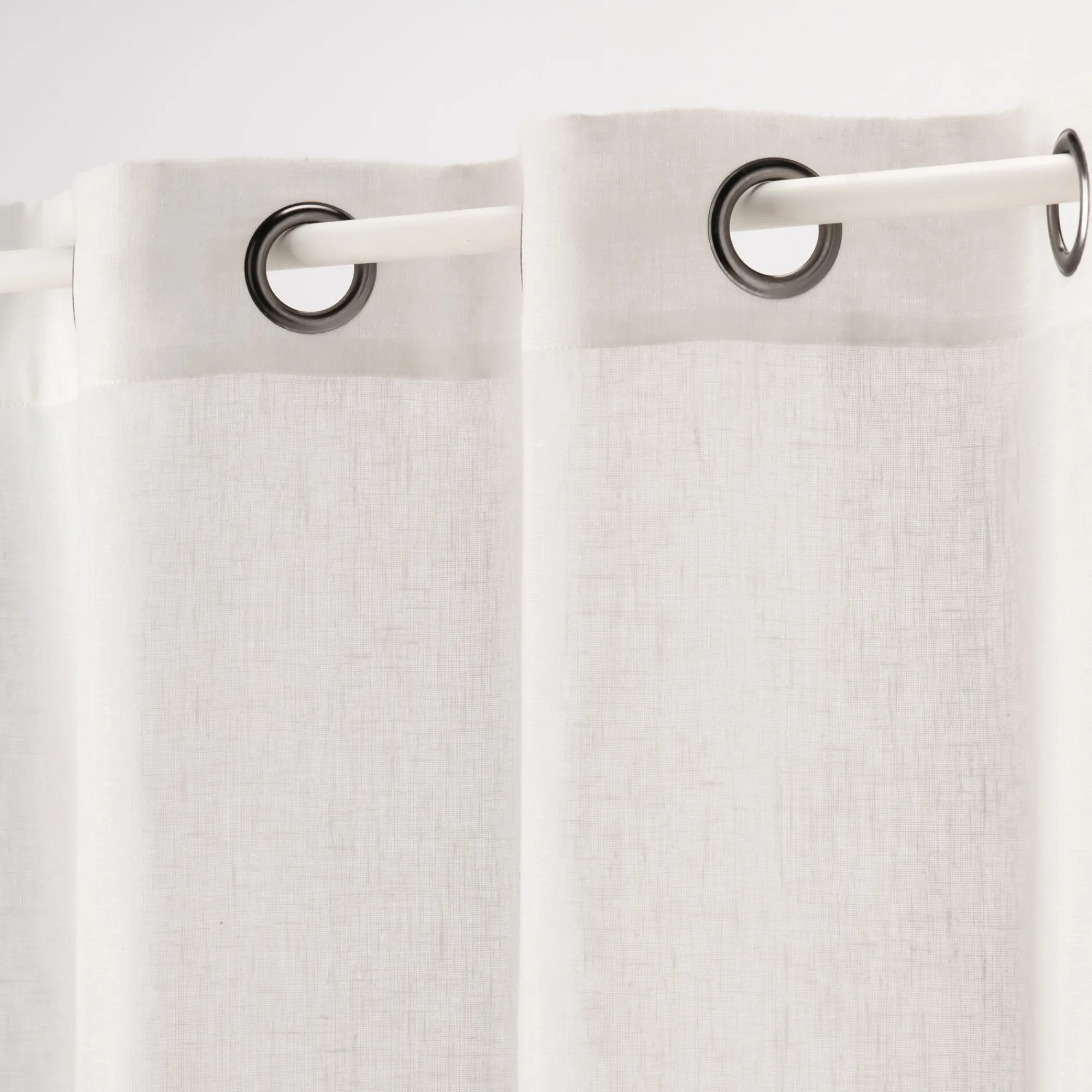 alinea Matelas Enfant|Bureau Enfant*Voilage à œillets en polyester 135x250cm - ventoux Blanc