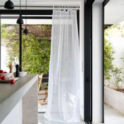 alinea Voilage*Voilage à nouettes en coton 105x250cm - Blanc