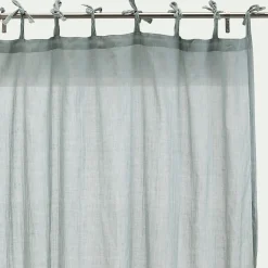 alinea Voilage*Voilage à nouettes en polyester et coton 130x250cm - calaluna Bleu