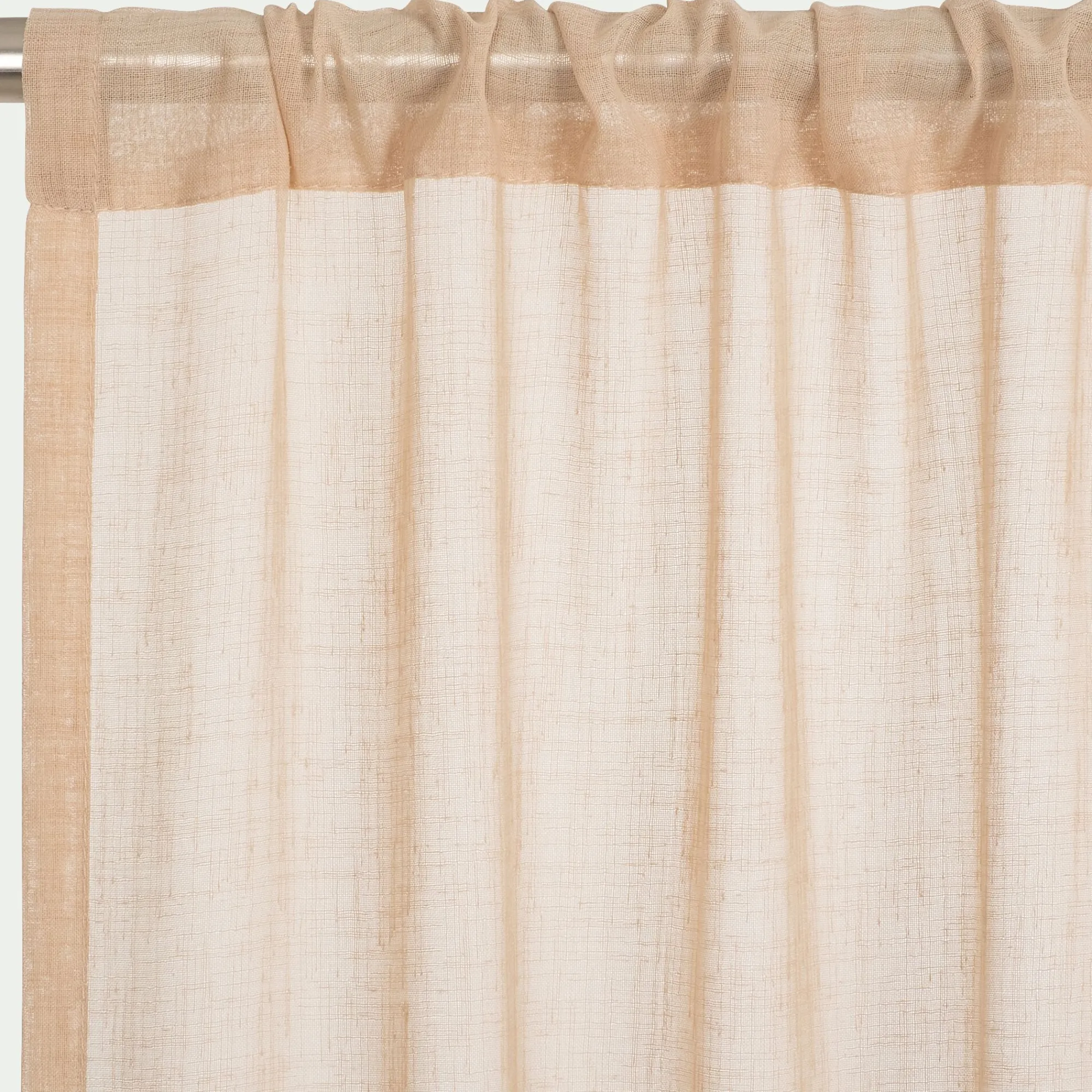 alinea Voilage*Voilage passe-tringle en polyester 140x250cm - Beige