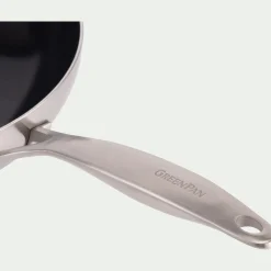 alinea Casserole, Poêle Et Sauteuse*Wok en inox et céramique D28cm - métallisé Gris